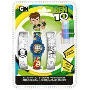 Orologio digitale con braccialetti da colorare per bambini cartoon network Ben 10