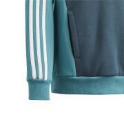 Felpa con cappuccio per bambini Adidas Tiberio 3-Stripes Colorblock