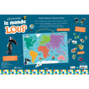 Giochi educativi Il mio puzzle magnetico del mondo Auzou Je Découvre Le Monde Avec Loup