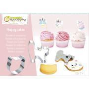 Scatola di ricette creativa e accessorio per gatti happy cakes Avenue Mandarine