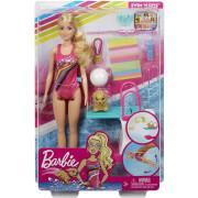 Bambola nuotatrice e subacquea + accessori Barbie