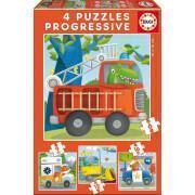 Puzzle progressivo da 6-9-12-16 pezzi Pattuglia di salvataggio Educa