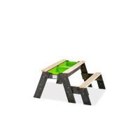 Tavolo delle attività (1 panchina) sabbia e acqua e tavolo da picnic Exit Toys Aksent