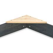 Sabbiera esagonale in legno Exit Toys Aksent 160 x 140 cm
