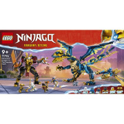 Giochi di costruzione elementare di draghi e robot Lego Ninjago