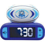 Sveglia digitale con luce ed effetti sonori del pallone da rugby in 3d Lexibook