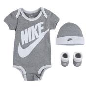Set tutina + cuffietta + pantofole per neonato Nike NHN Furura Logo