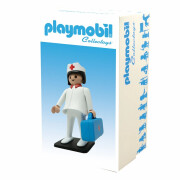 Statuetta di infermiera vintage Plastoy Playmobil