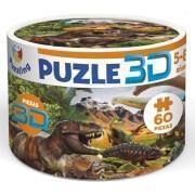 Puzzle 3d da 60 pezzi Puzzling Lenticular Dinosaurios