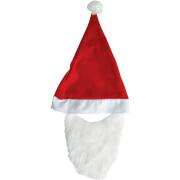 Cappello e barba da Babbo Natale per bambini Rubie'S France
