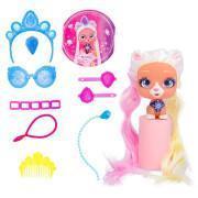 Bambola con 6 accessori e 9 sorprese VIP Pets Macota Glam Gems